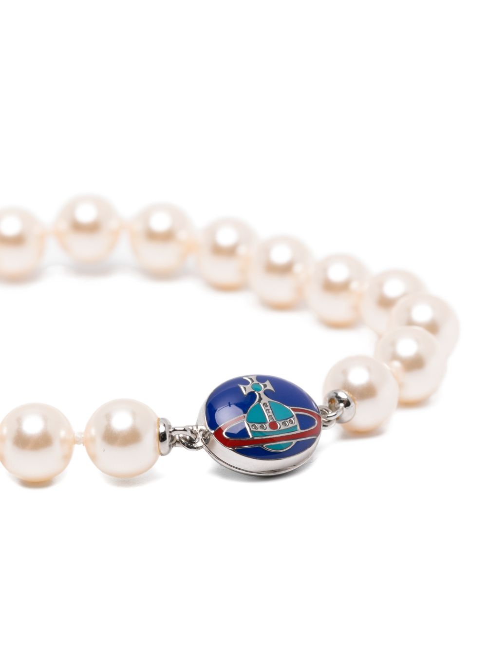 Beaded Bracelet with Cream Faux Pearls