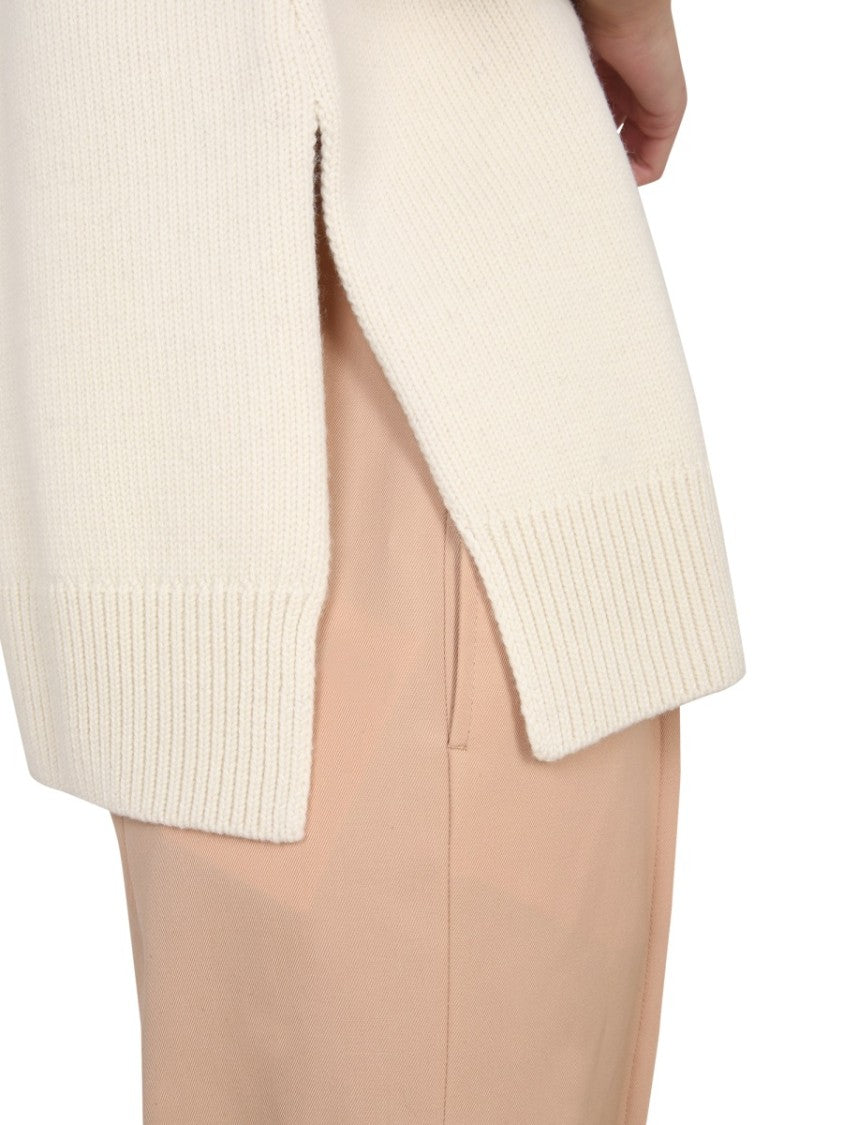 Relaxed Fit Crew-Neck Wool Vest