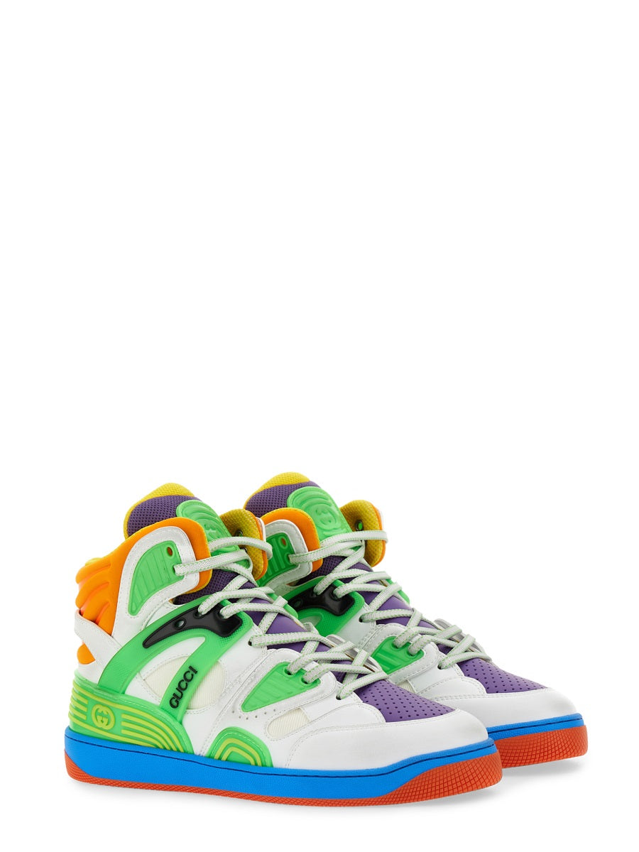 Low-Height Basketball Sneakers with 2.5 cm Rubber Sole
