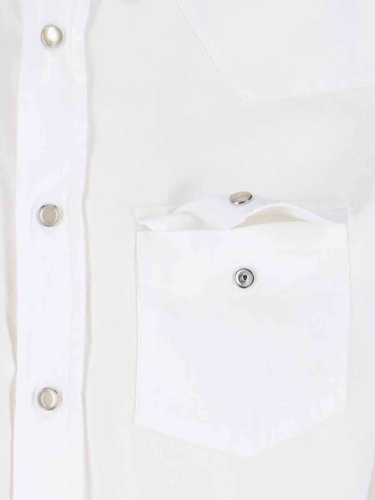 Structured White Shirt with Button-Down Front