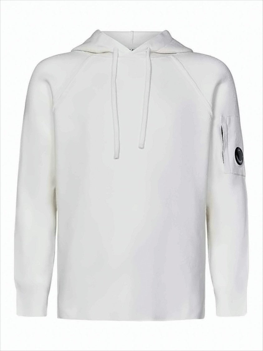 Minimalist Wool-Blend Hoodie With Distinctive Lens Detail