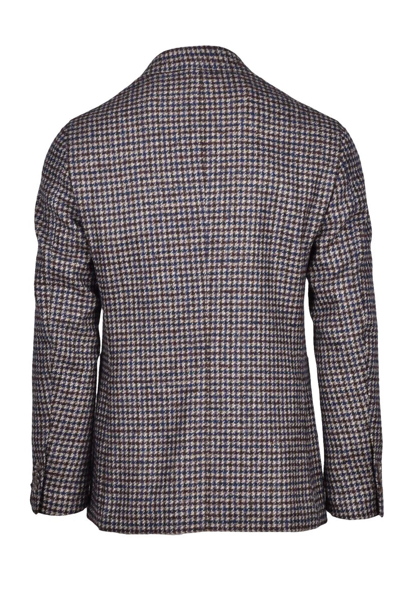 Wool Jacket - Blue/Brown
