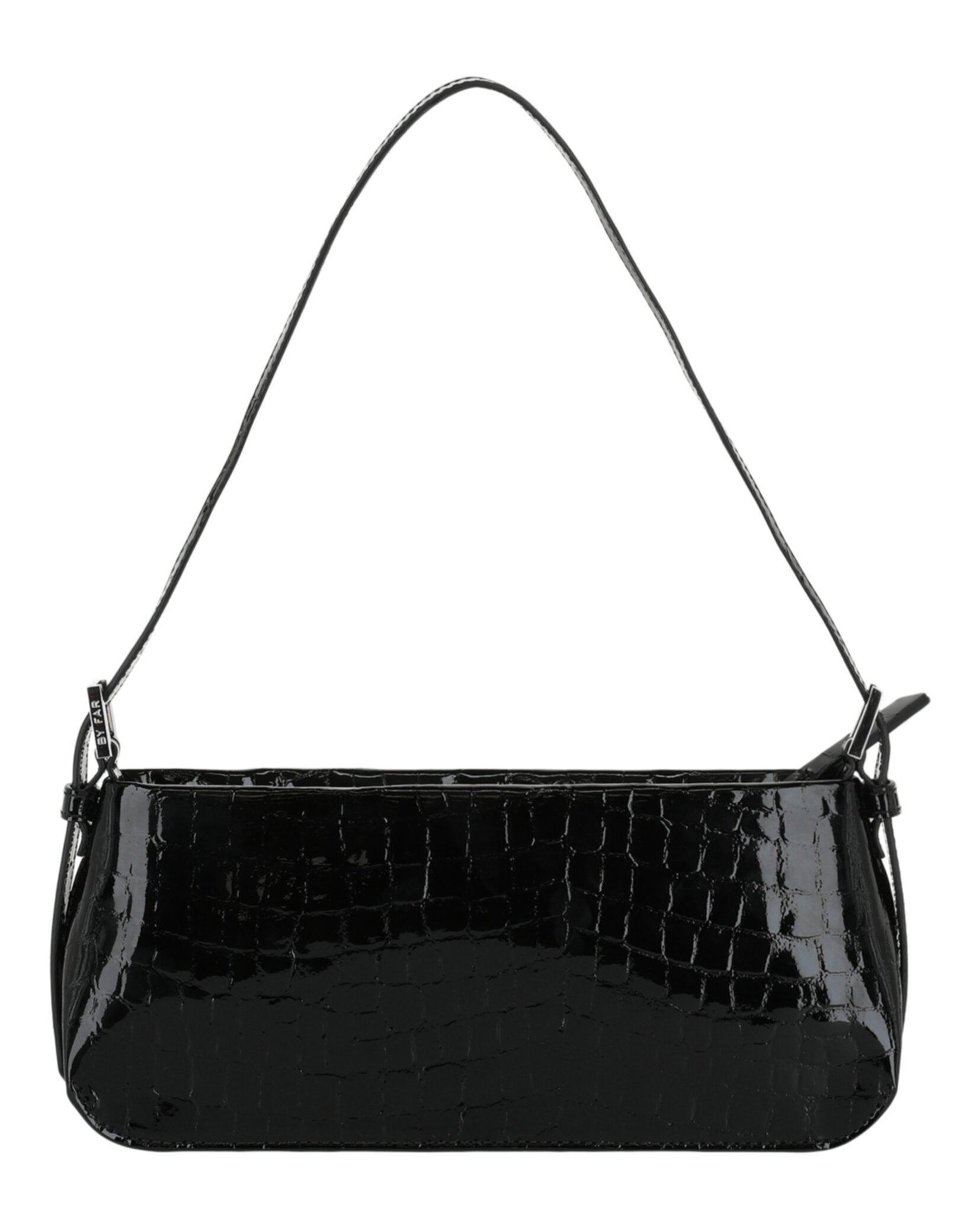 Dulce Crocodile Embossed Shoulder Bag