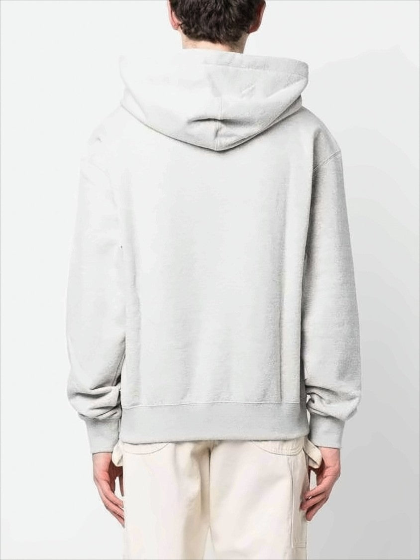Relaxed Fit Cotton Hoodie with Drawstring