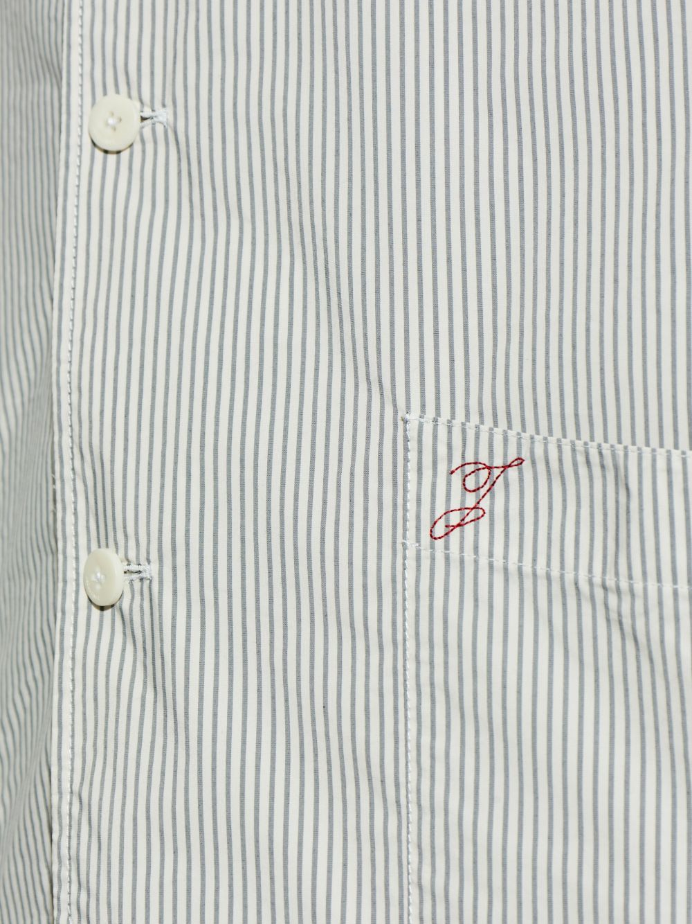 Classic Collar Grey Jacket With Striped Design