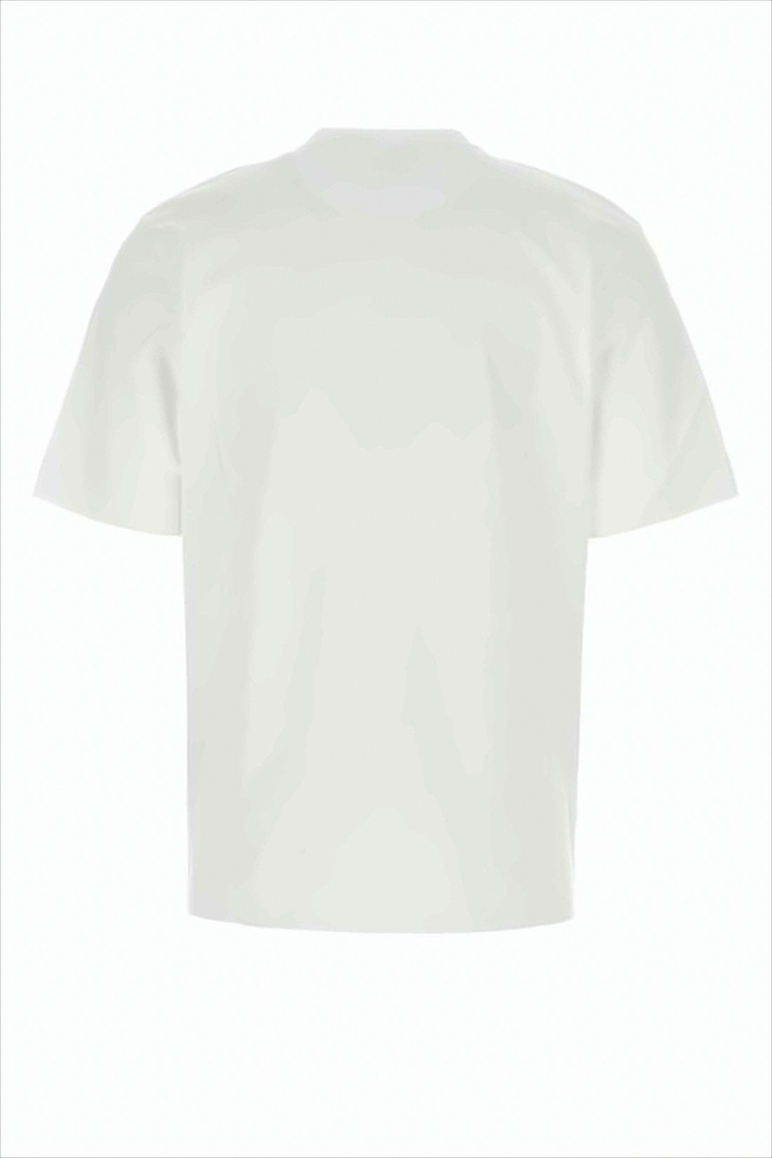 Short-Sleeved White T-Shirt with Zippered Pocket