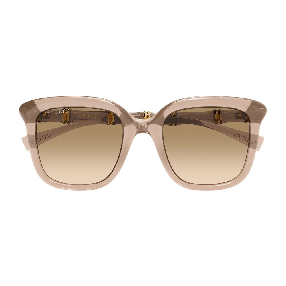 Butterfly-Shaped Transparent Acetate Sunglasses with Bamboo Motif GG2058S Linea Sign