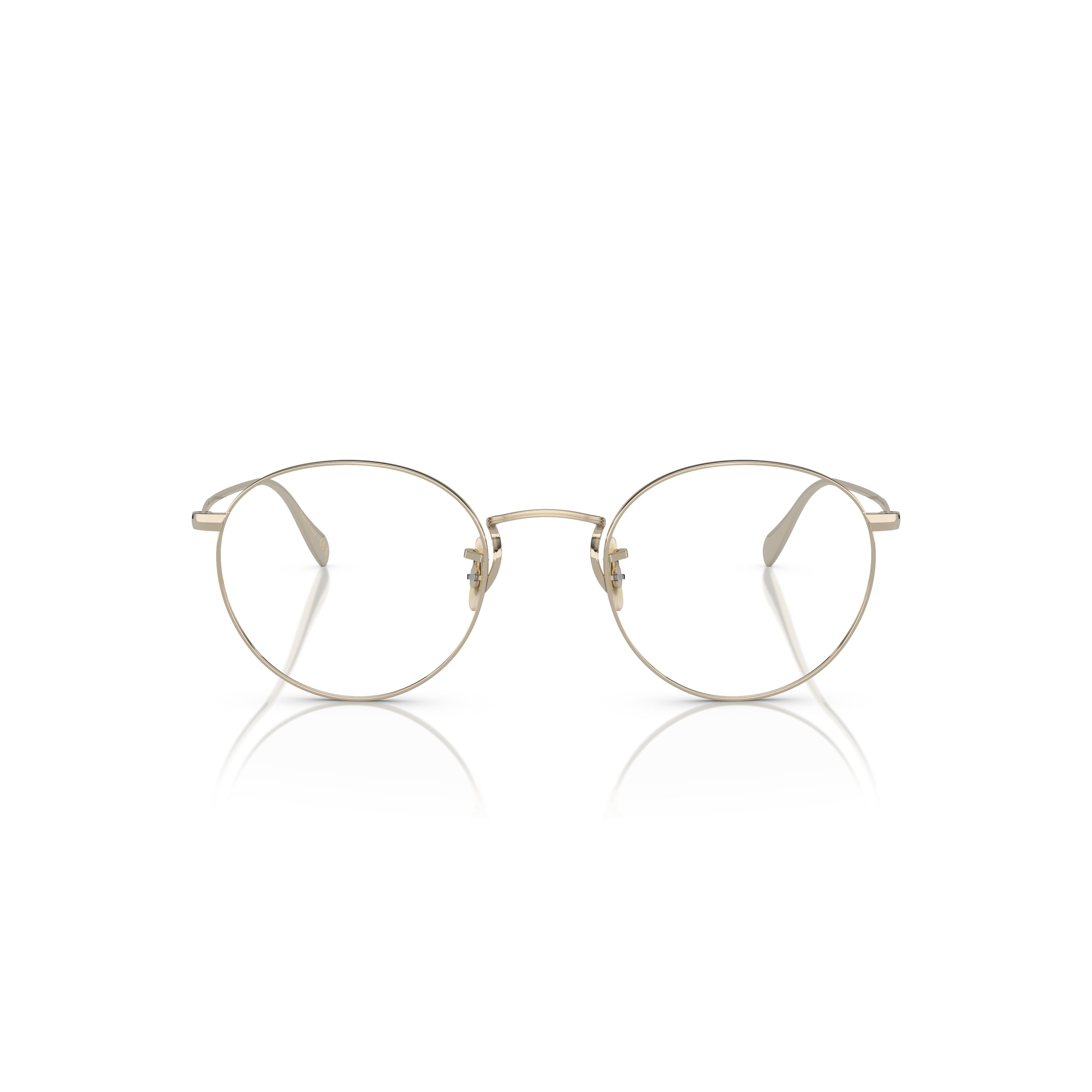 0ov1186 Thin Round Metal Sunglasses with Adjustable Nose Pads