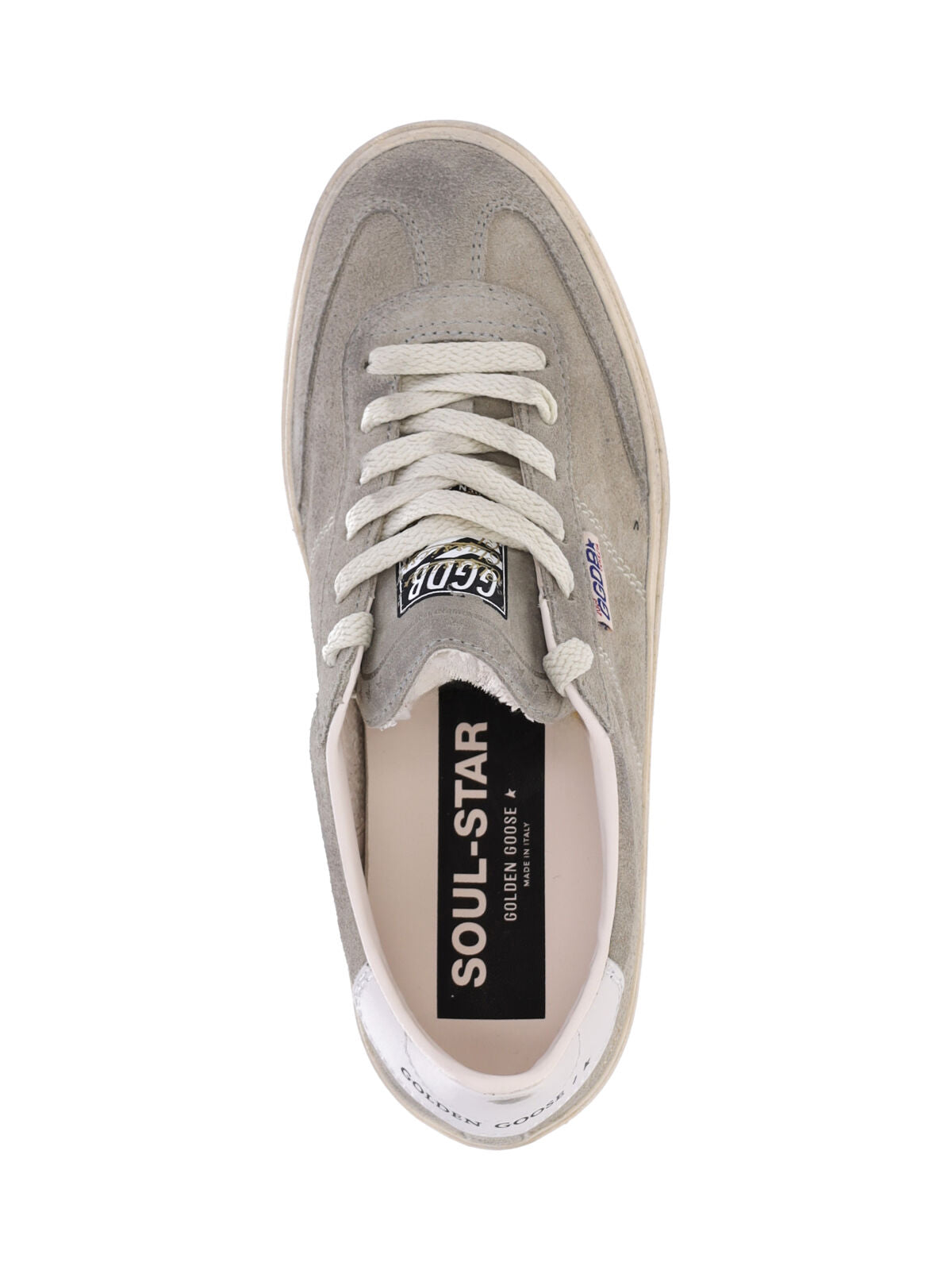 Gray Soul Star Worn Suede Sneakers