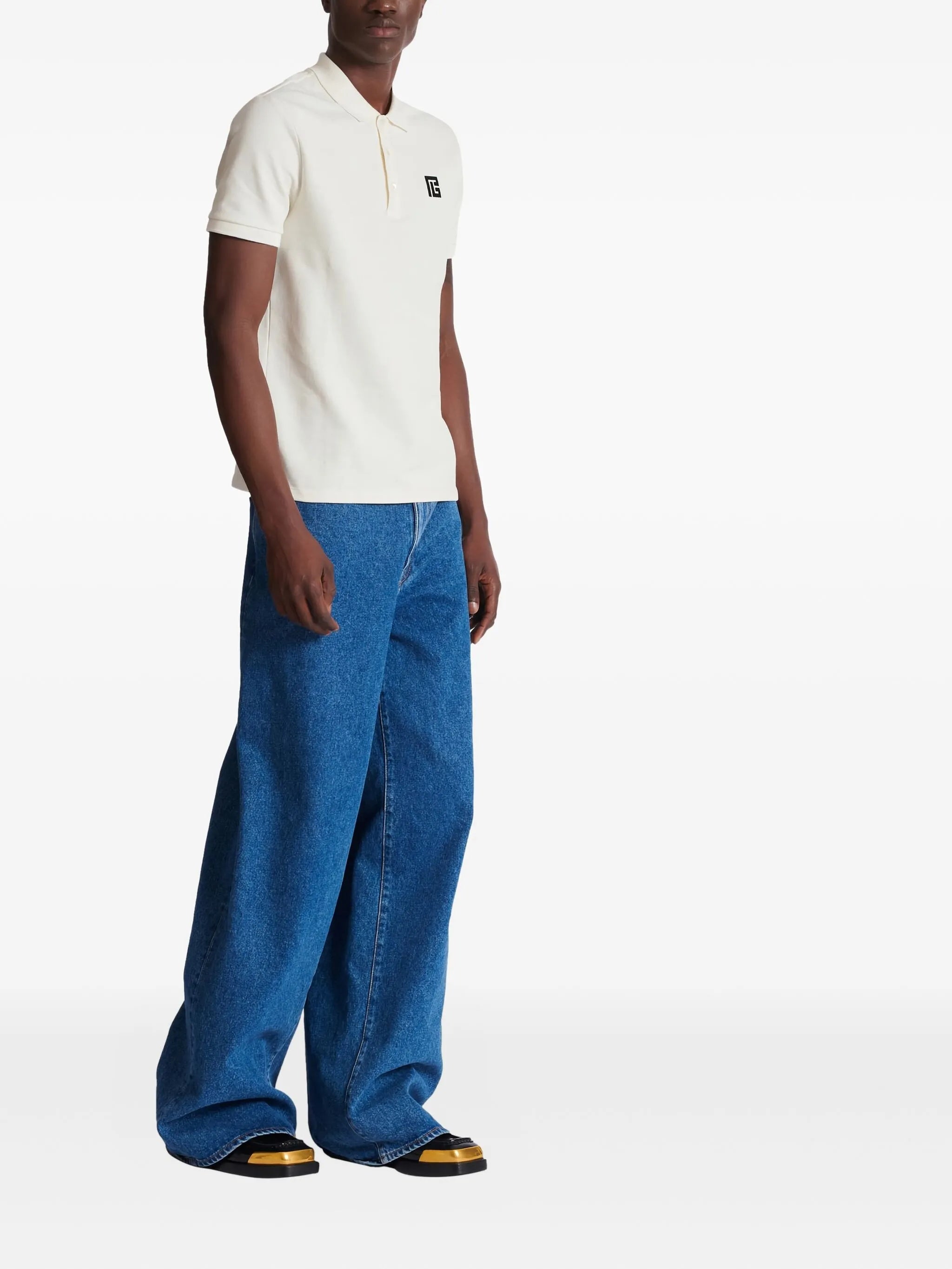 White Classic Ss Cotton Polo Shirt