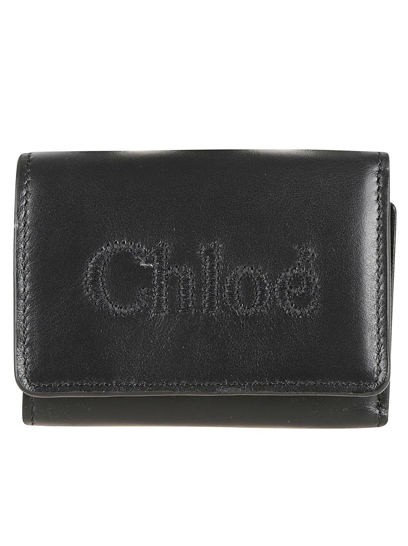 Compact Black Calf Leather Wallet