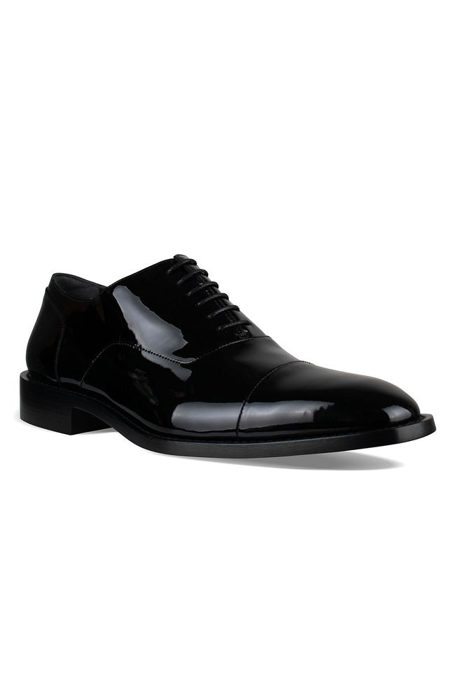 Black Patent Leather Derbies