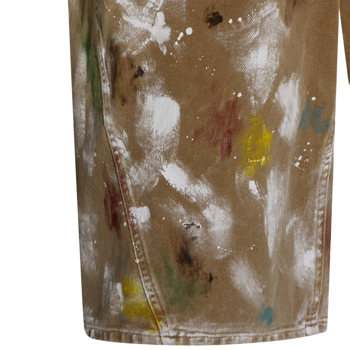 Artistic Paint Splatter Mid-Length Shorts