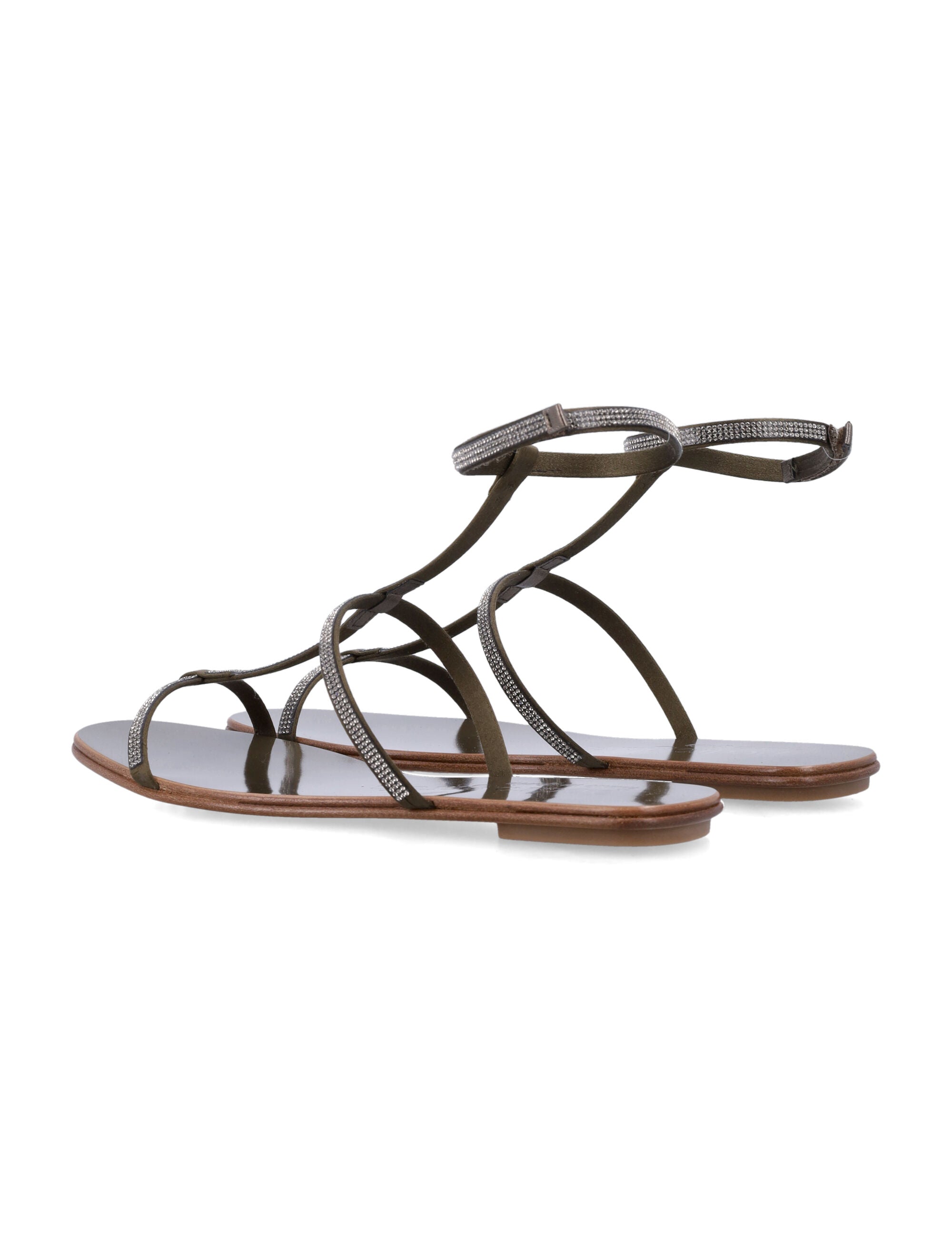 Satin Enola Strappy Sandals