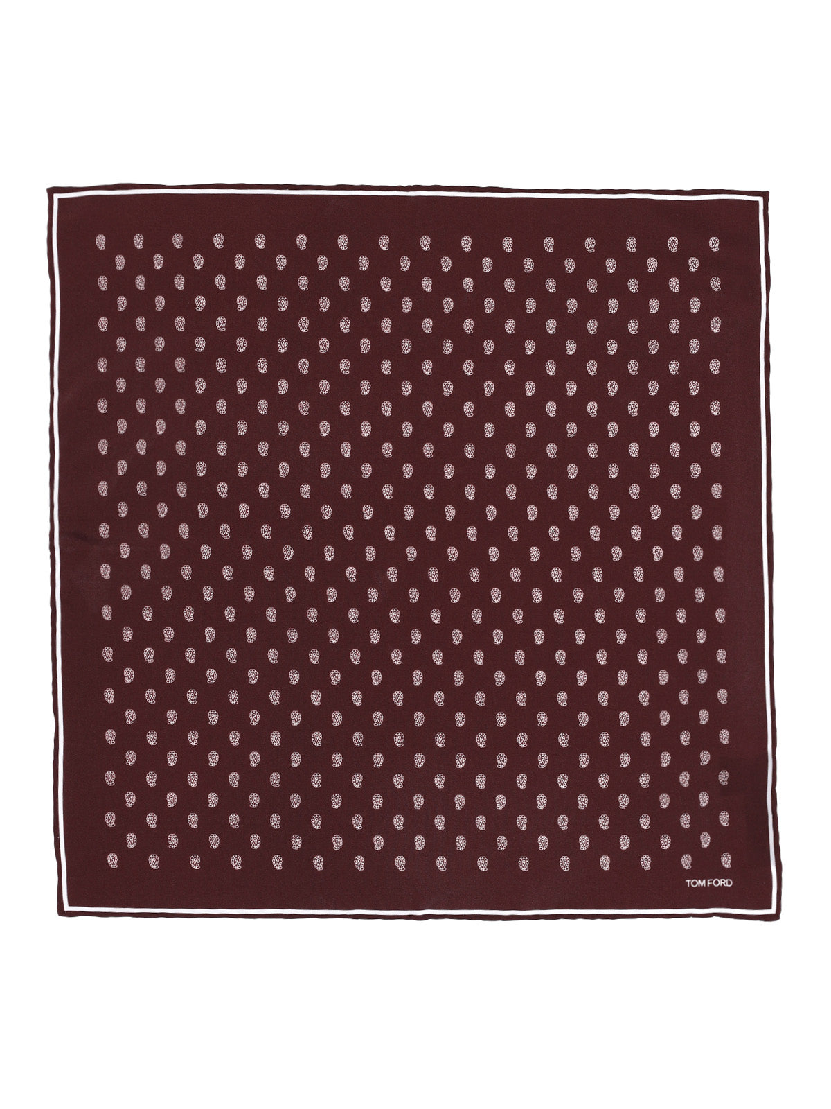 All-Over Print Pocket Square – Dark Red