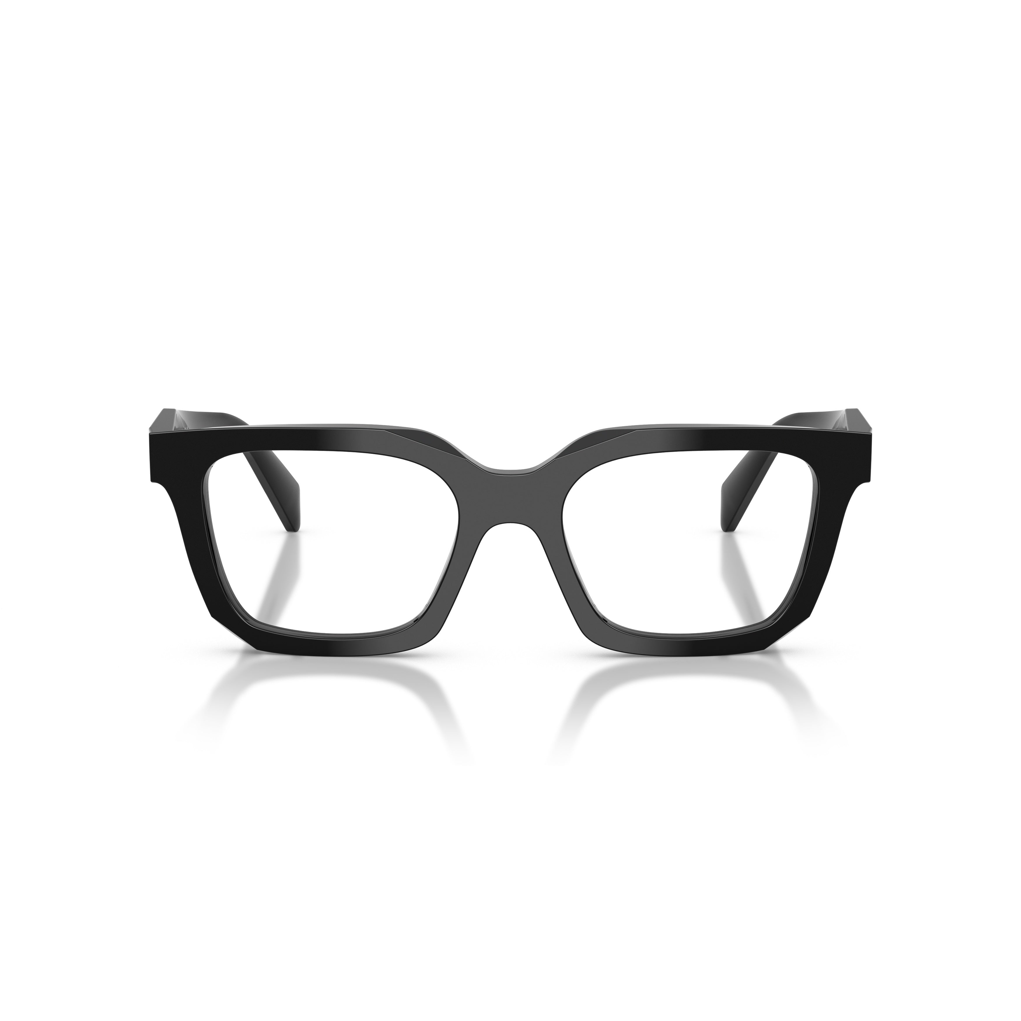 0pr C08v Rectangular Black Acetate Eyeglasses