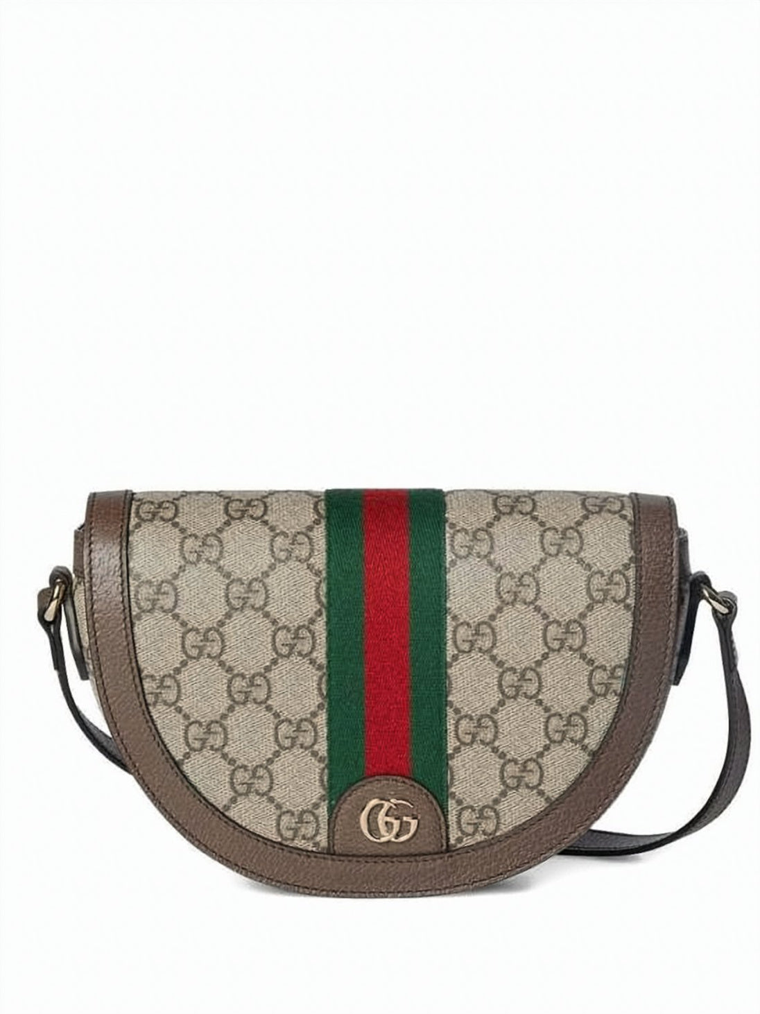 Semi-Circular Monogram Canvas Crossbody Bag