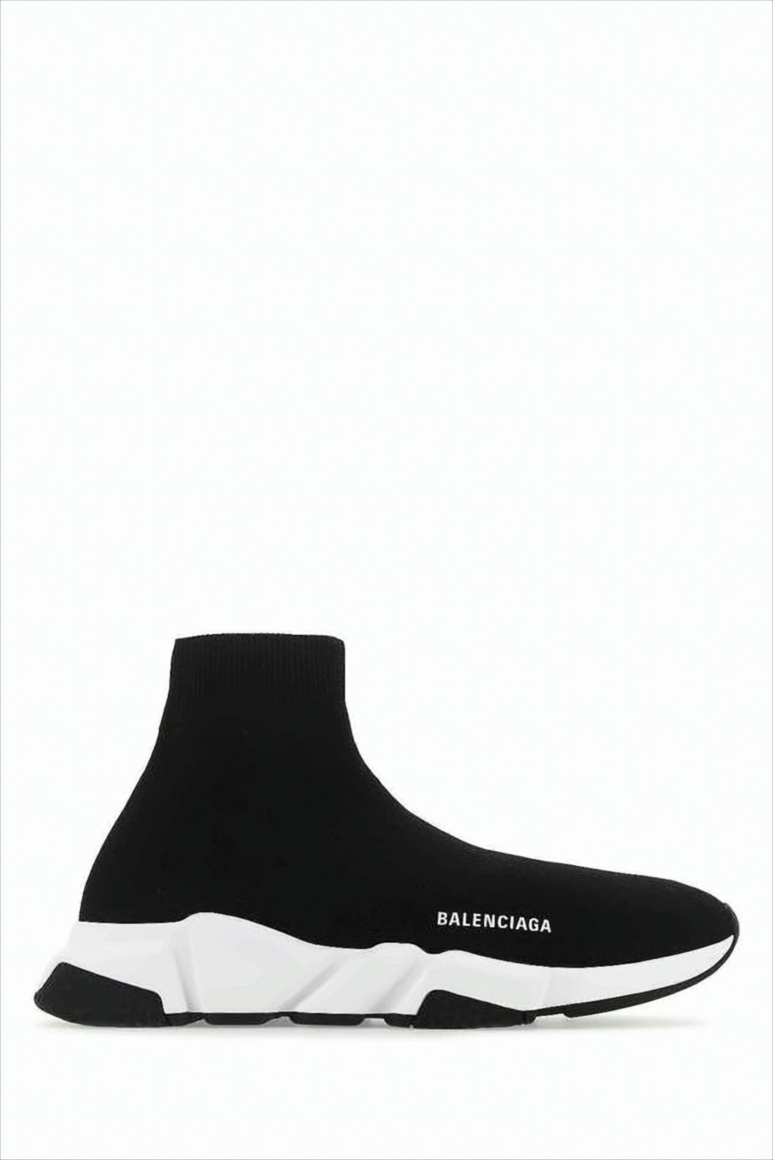 Sock-Style Sneakers with Contrasting Thick Sole