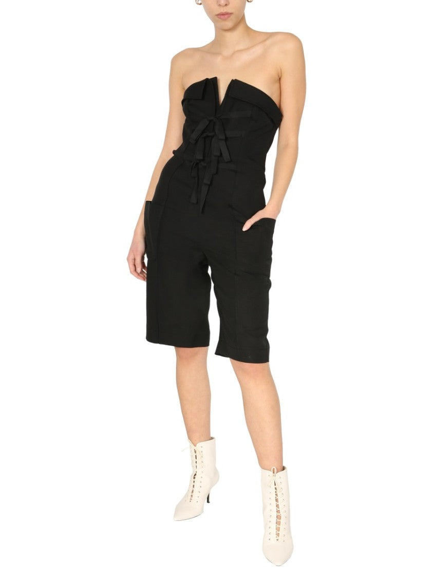 Structured Strapless Mini Dress