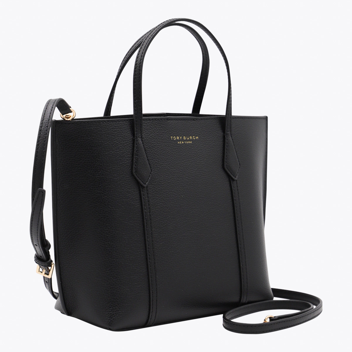 Black Leather Small Perry Tote