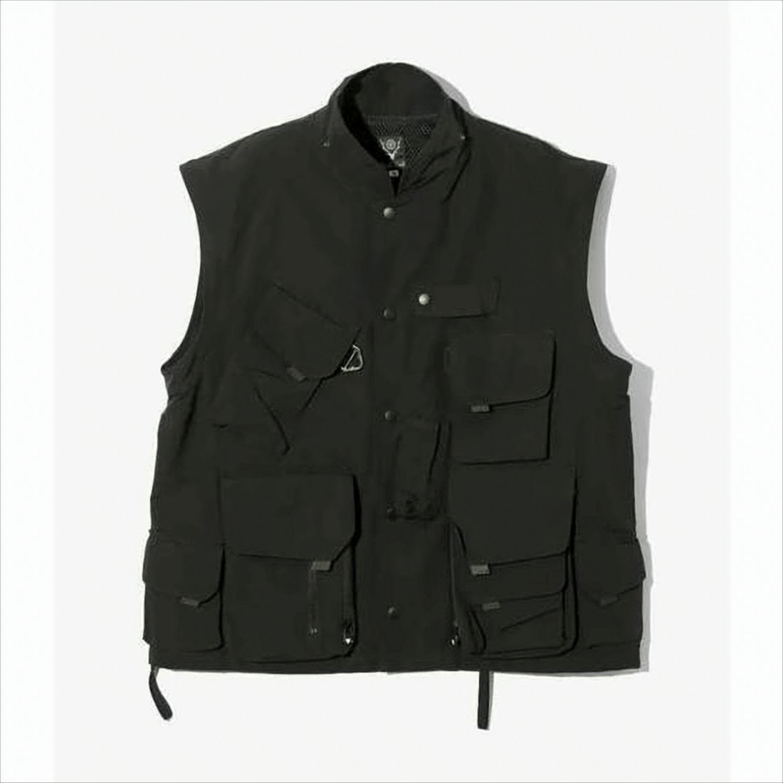 Utilitarian Black Jacket with Detachable Hood