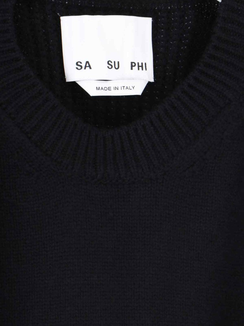 Cashmere Sweater In Black Cashmere
