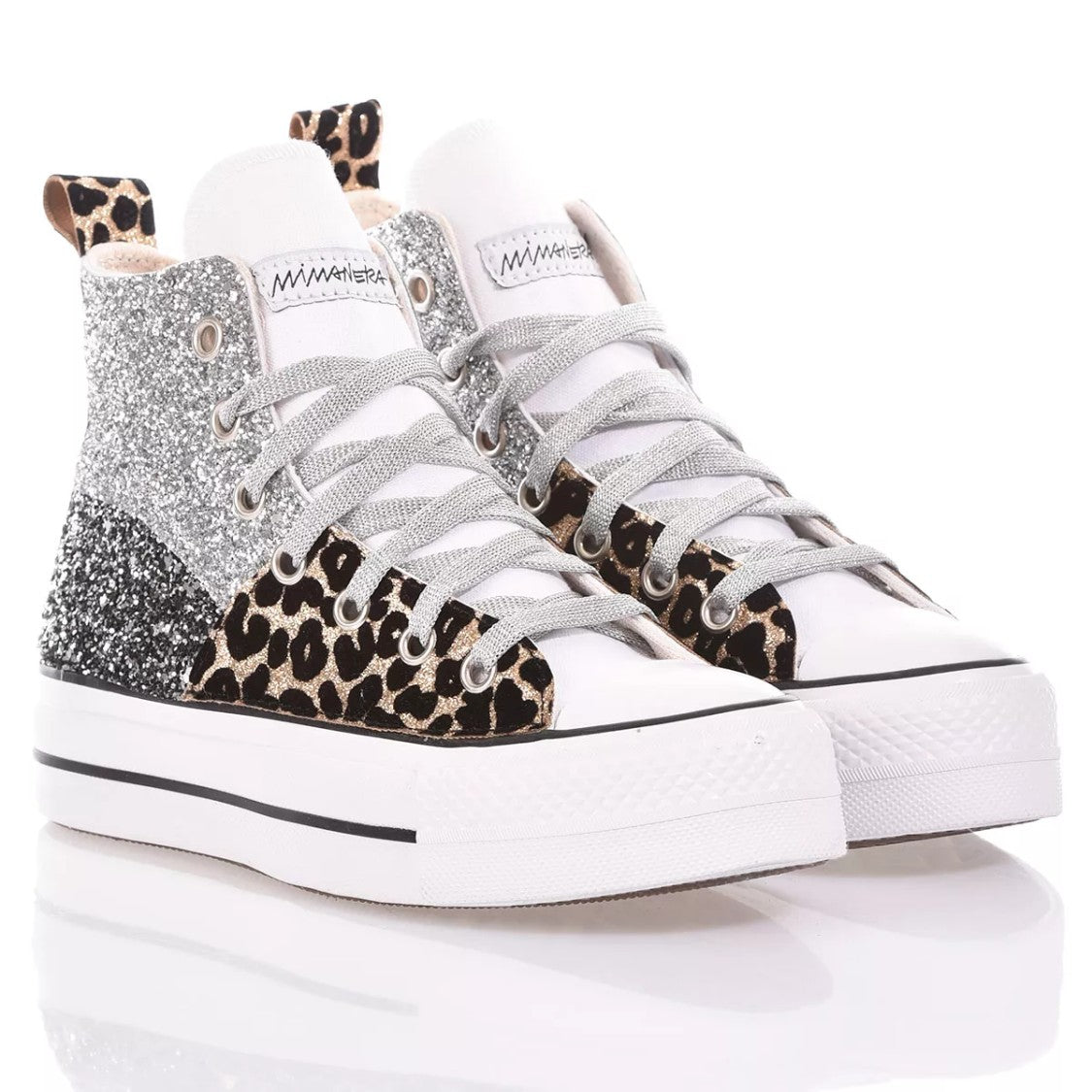 Platform Silver, White, Black