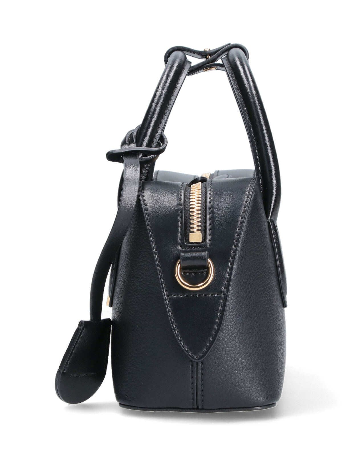 Rectangular Black Eco Leather Crossbody Bag