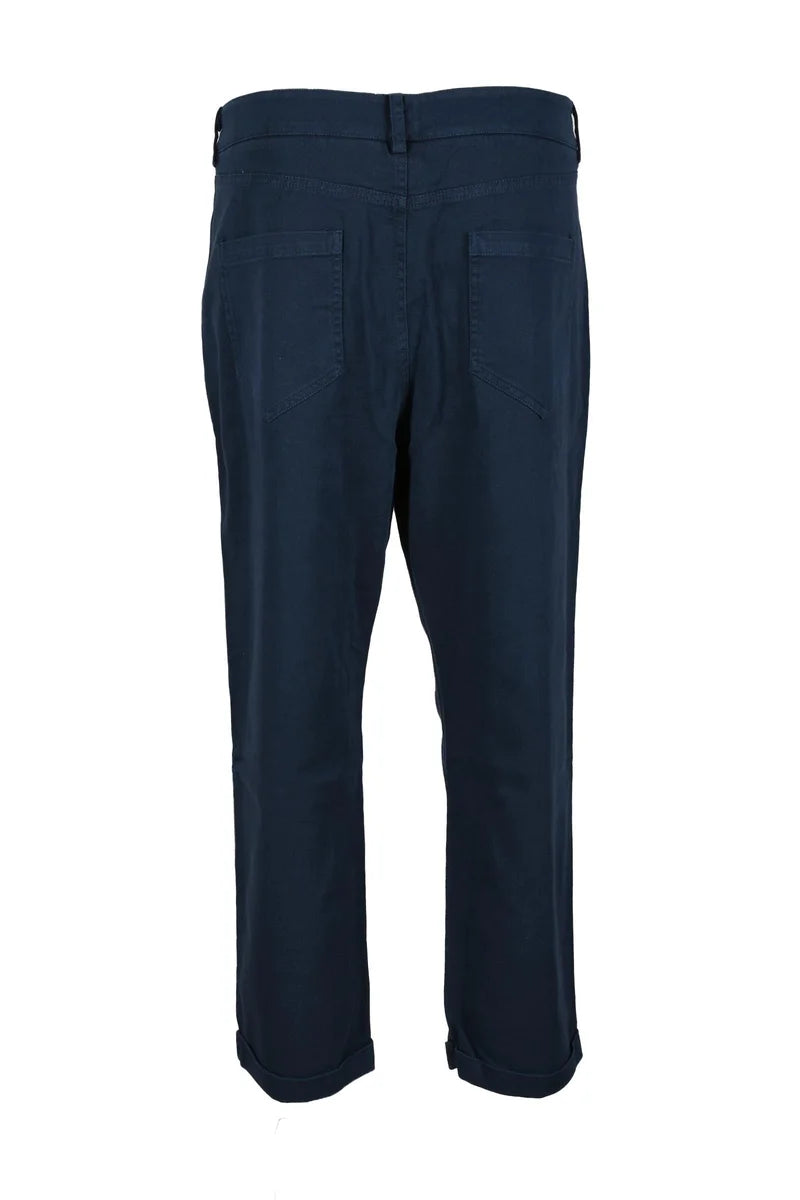 Cropped Straight-Leg Trousers