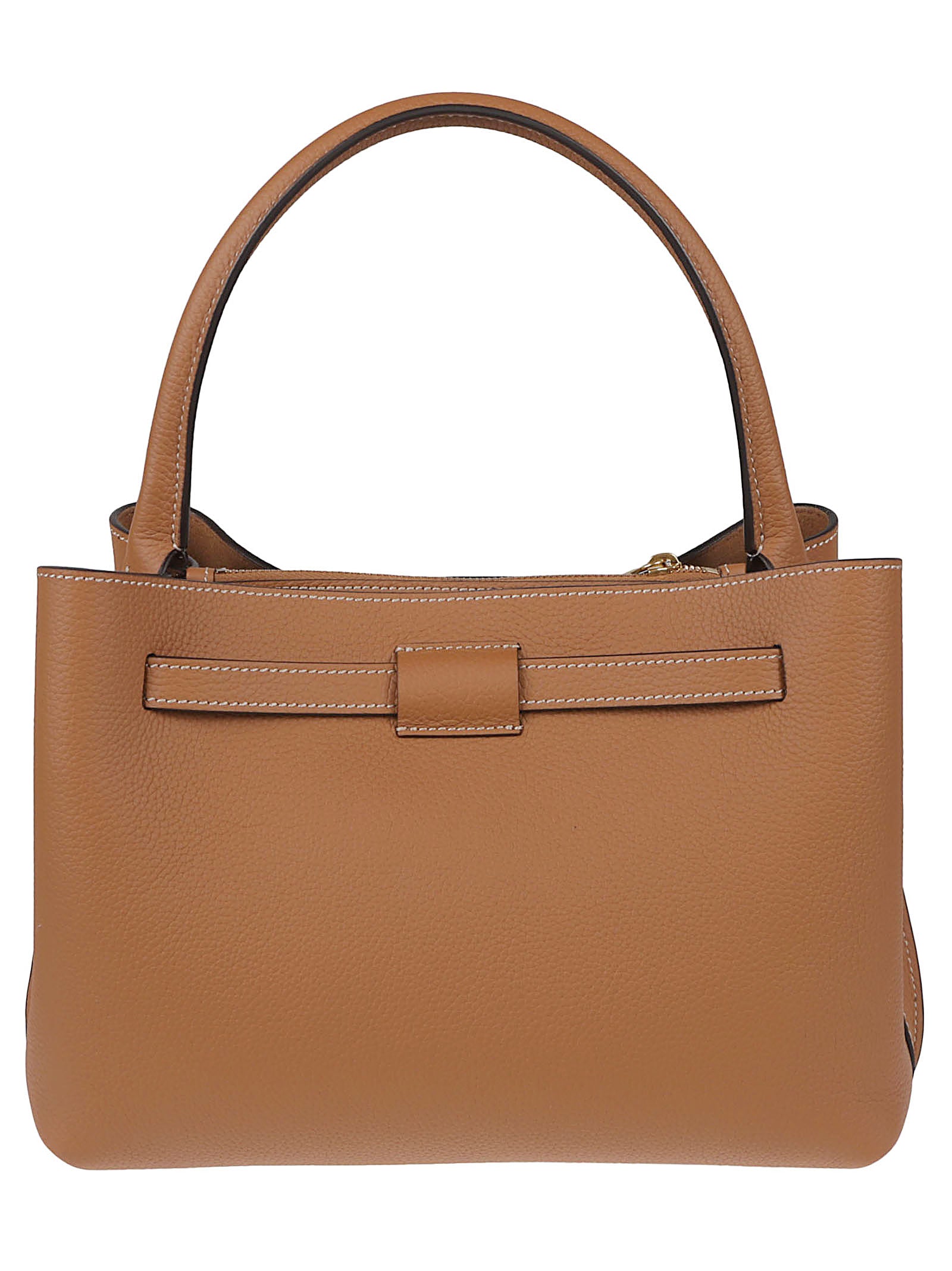 Structured Textured Calfskin Handbag