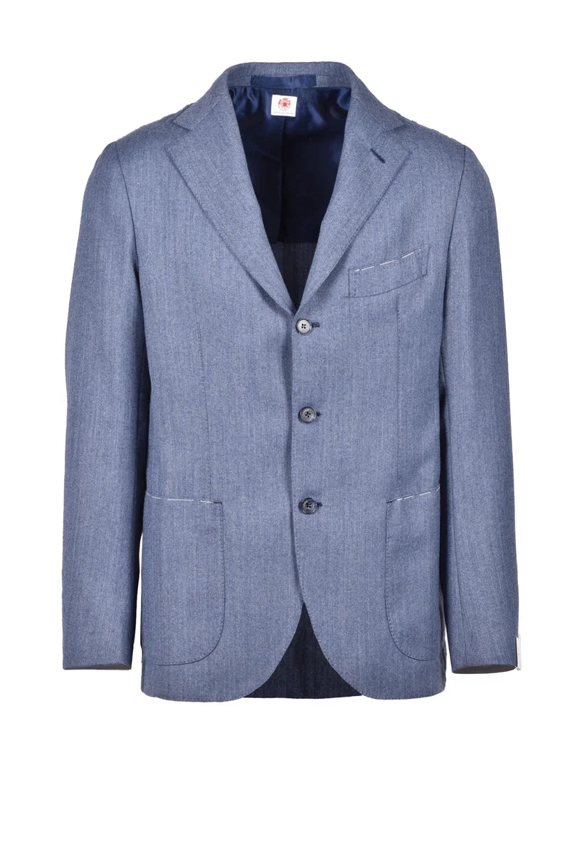 Virgin Wool Jacket - Blue