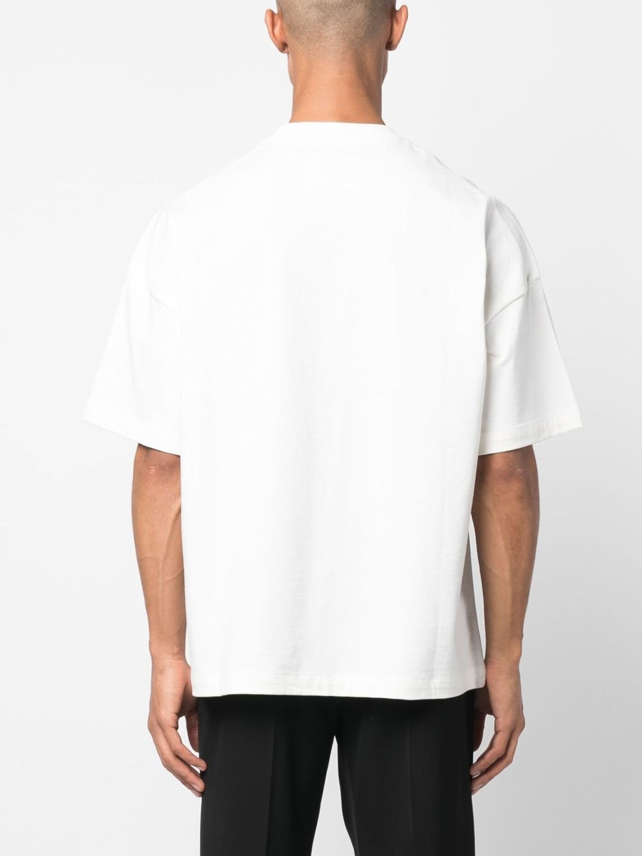 White Boxy Jil Sander Logo T-Shirt