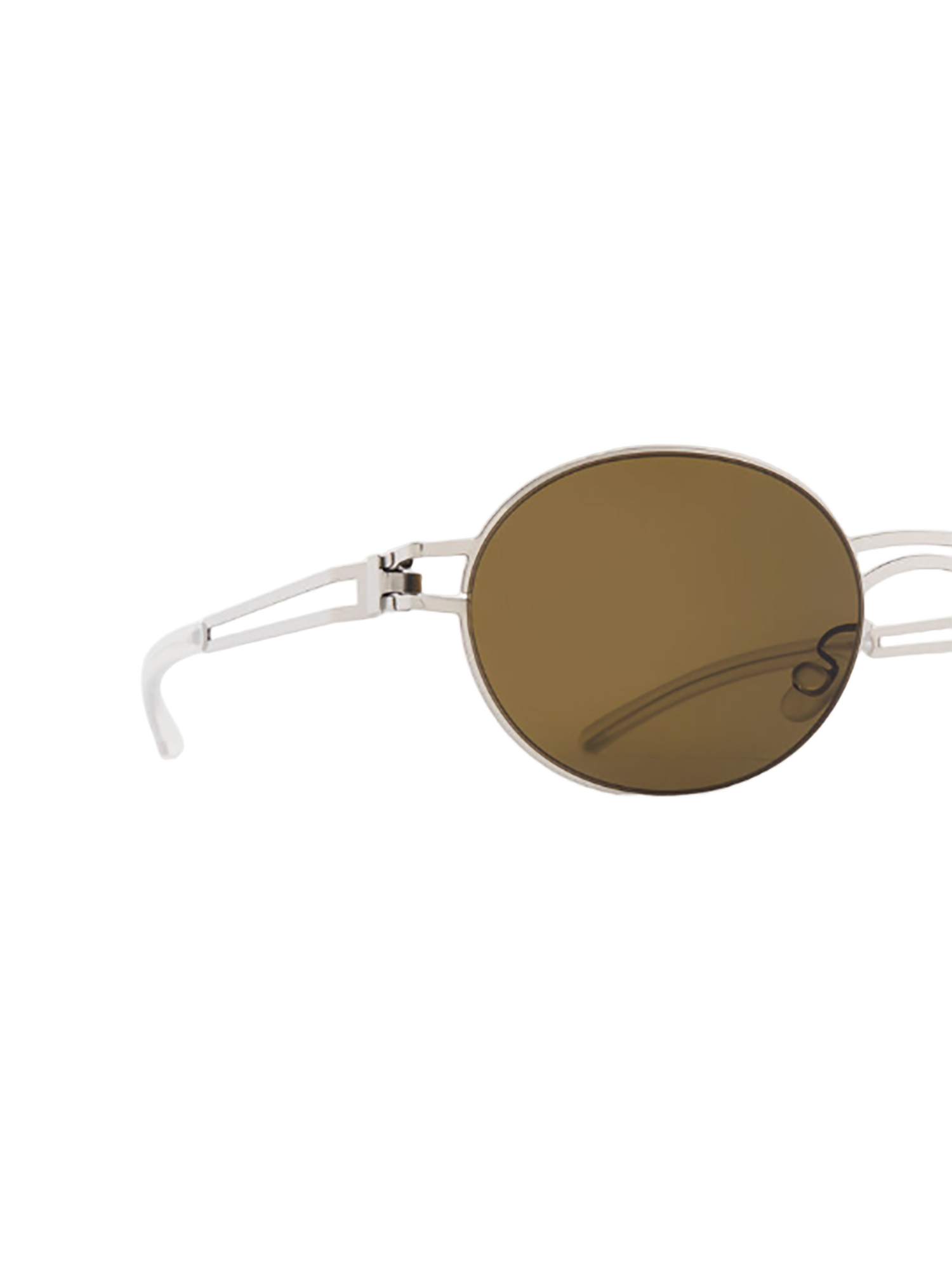 Round Grey Metal Dada Sunglasses