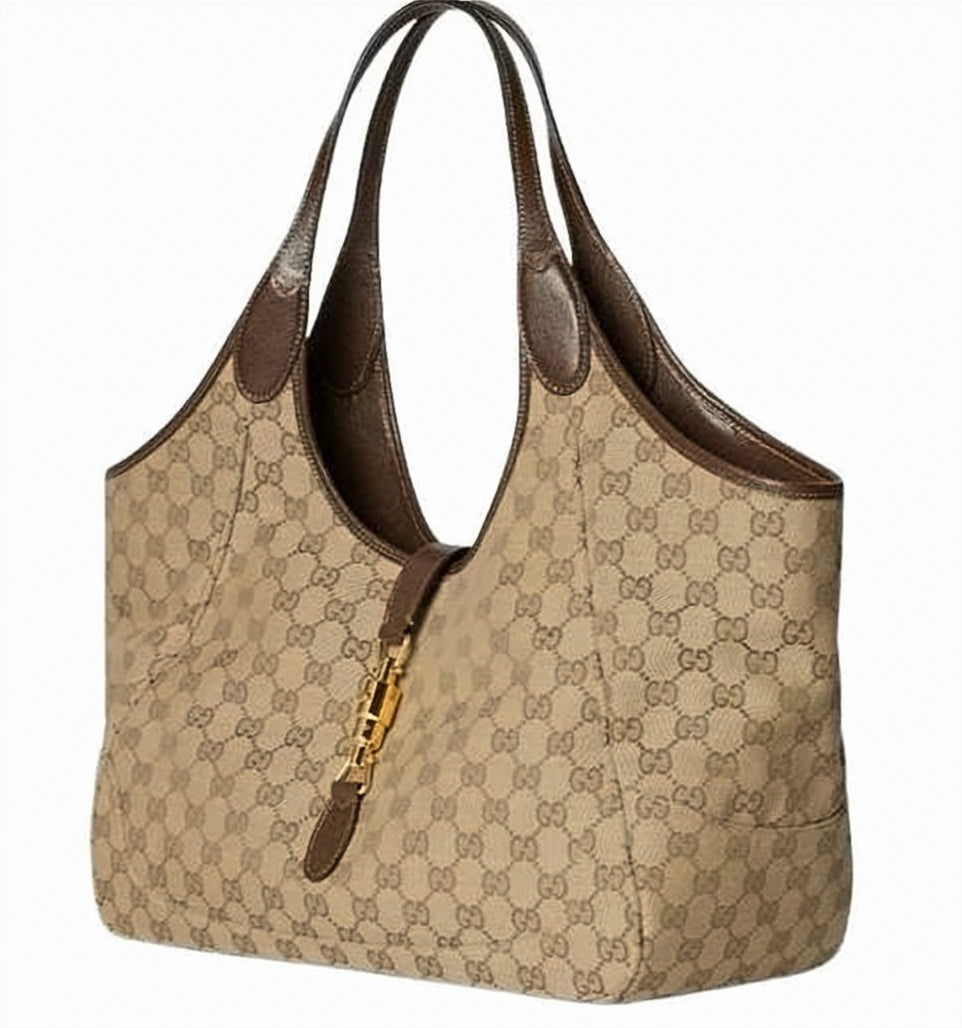 Medium GG Canvas Tote Bag with Signature Monogram Pattern