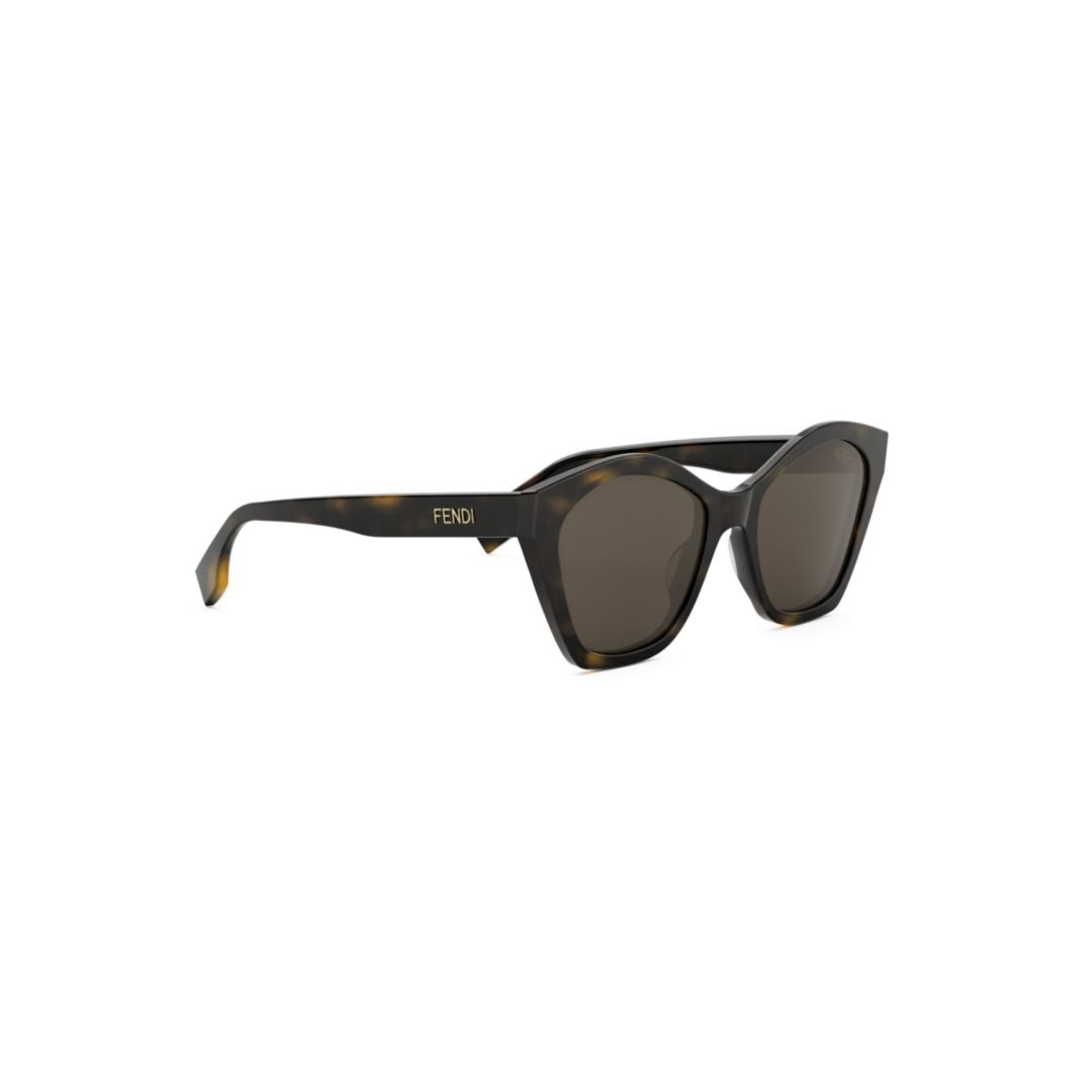 Fe40175i Tortoiseshell Oversized Cat-Eye Sunglasses