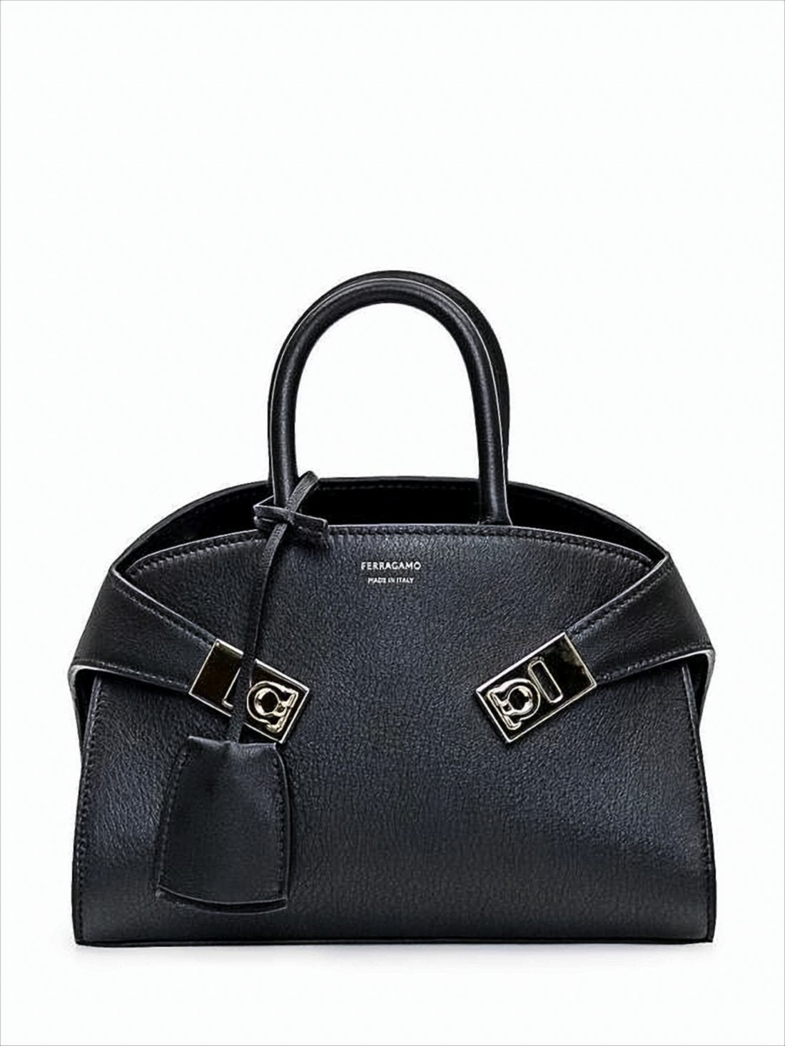 Textured Calf Leather Tote Bag