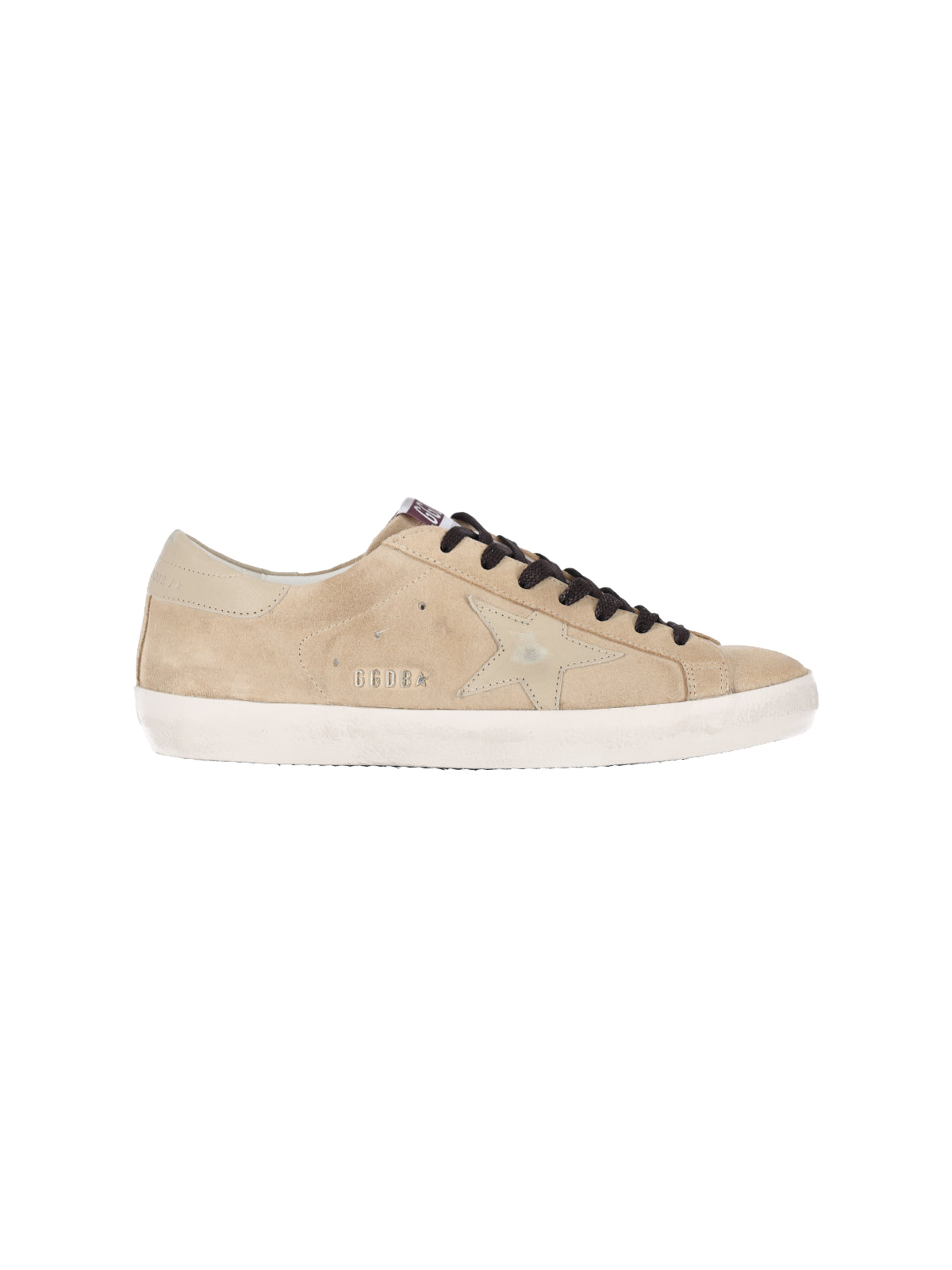 Beige Super-Star Calf Suede Low-Top Sneakers