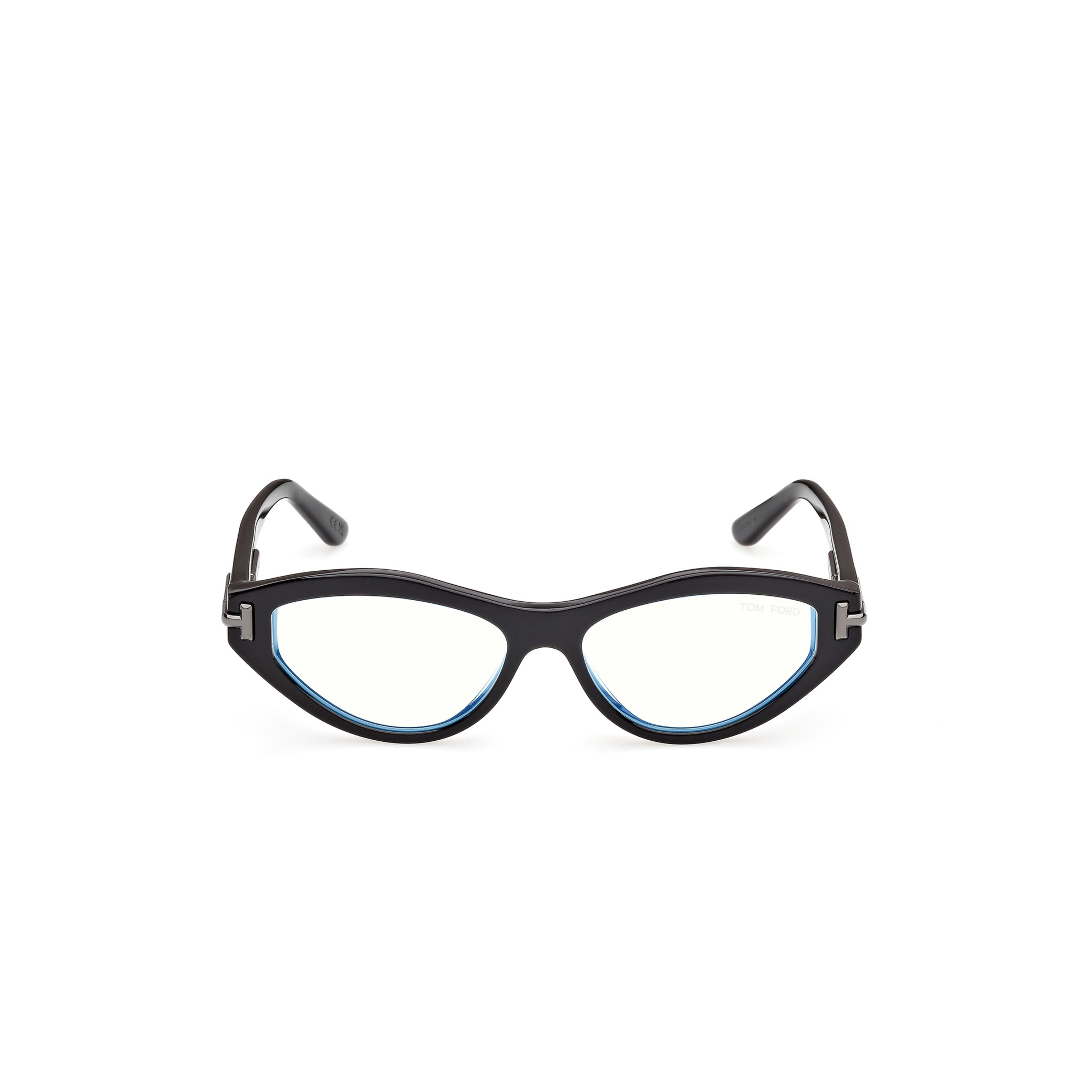 Ti5016-B Glossy Black Cat-Eye Eyeglasses