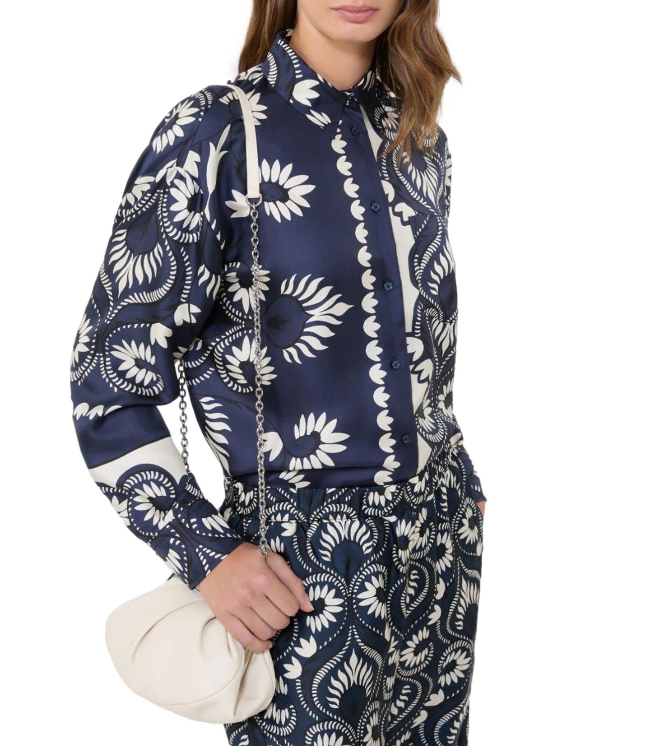 Blue Deco Wkdlastra Silk Shirt