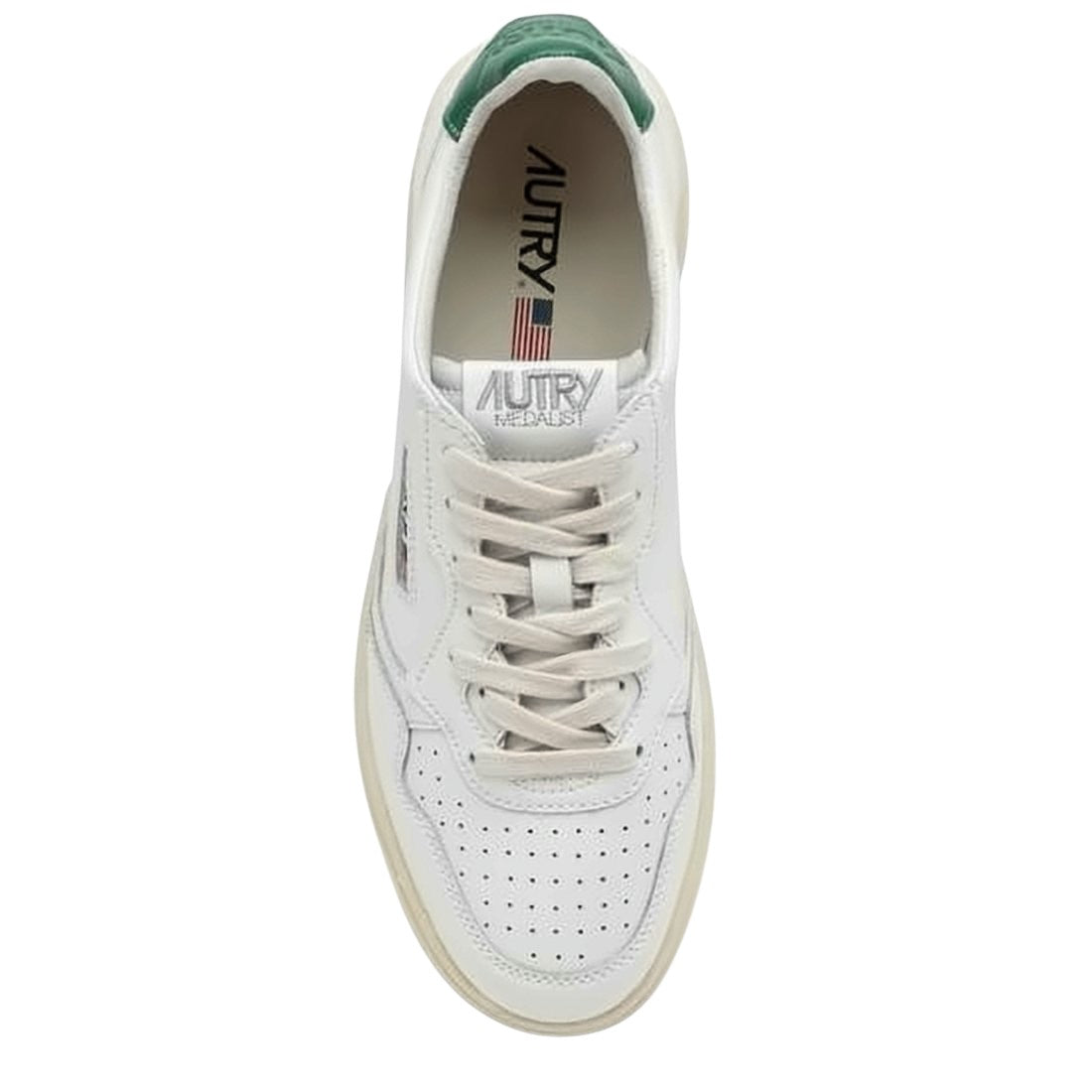 Low-Top Sneakers with Perforated Detailing