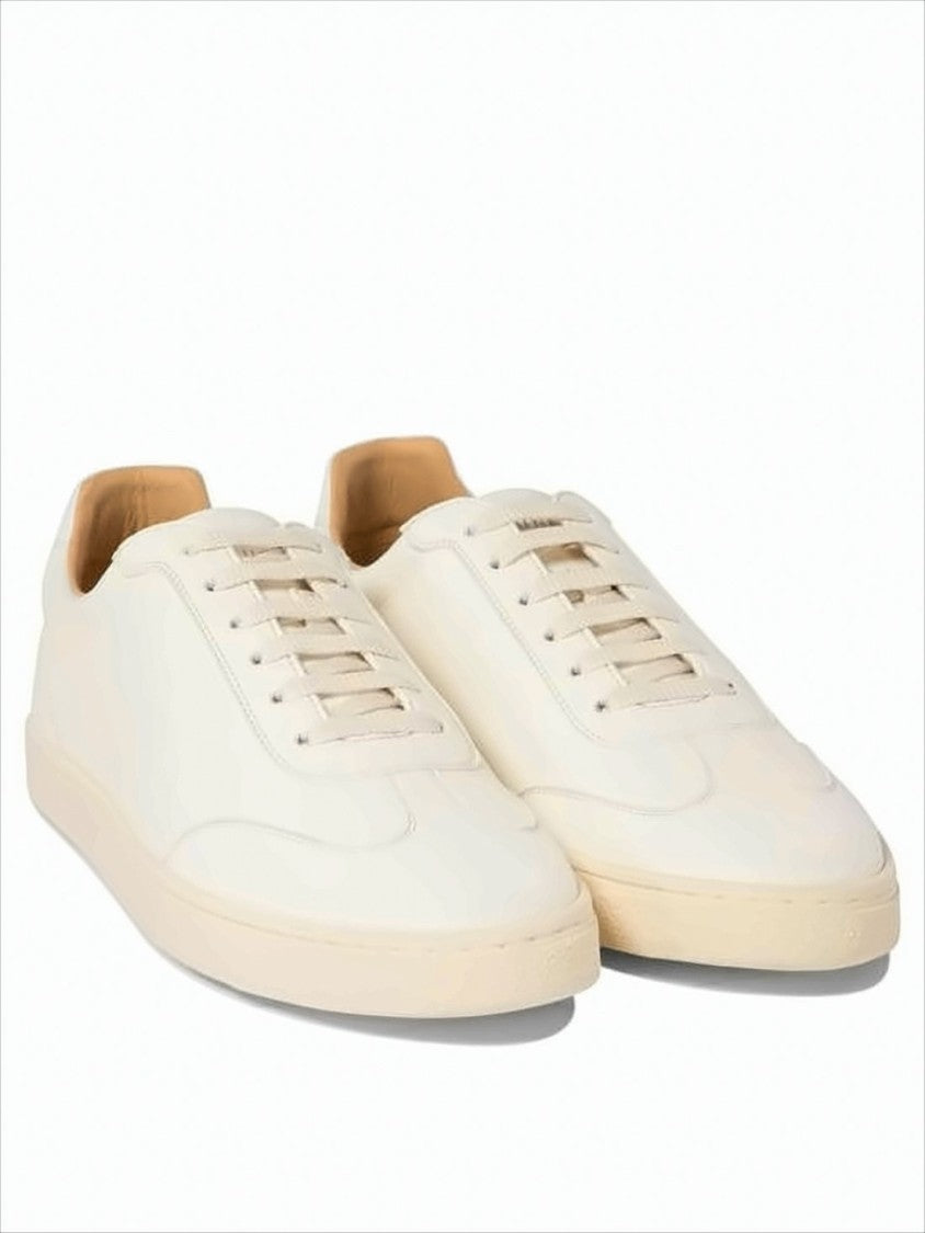 Low-Top Sneakers in Smooth Deerskin
