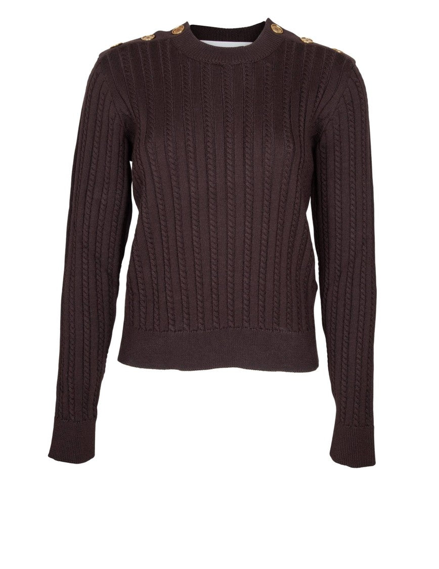 Wool Blend Crew-Neck Sweater