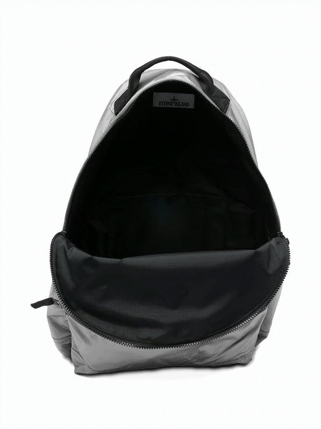 Smooth Polyamide Silver Backpack