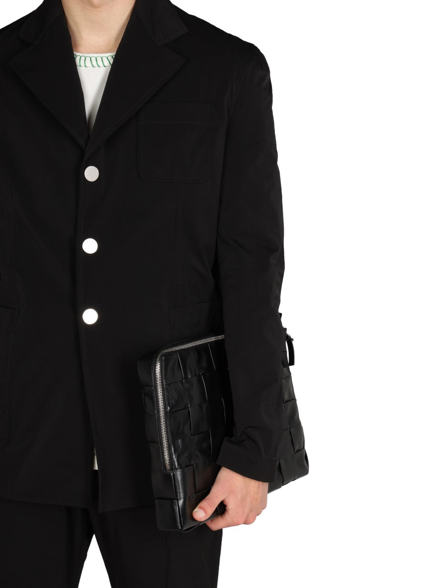 Single-Breasted Jacket with Notched Lapels