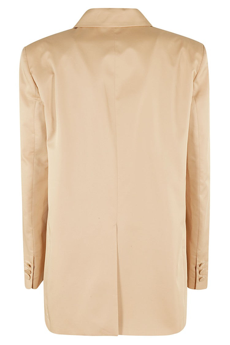 Blush Satin Cotton Blazer