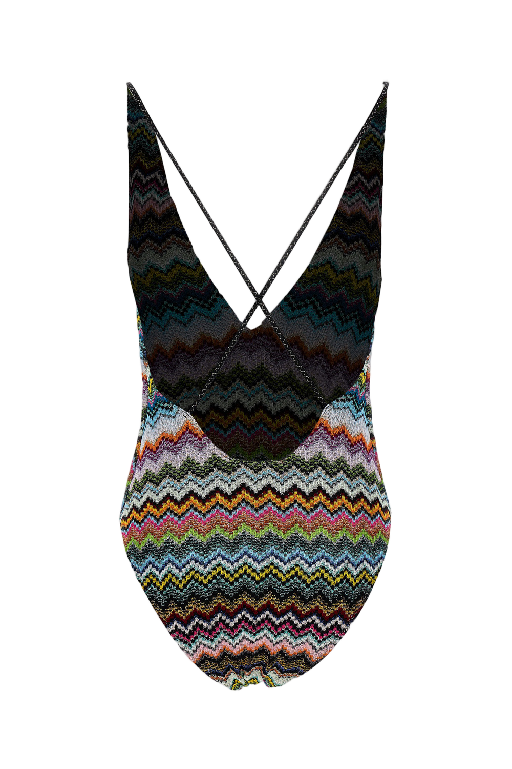 Multicolor Zigzag Pattern One-Piece Swimsuit