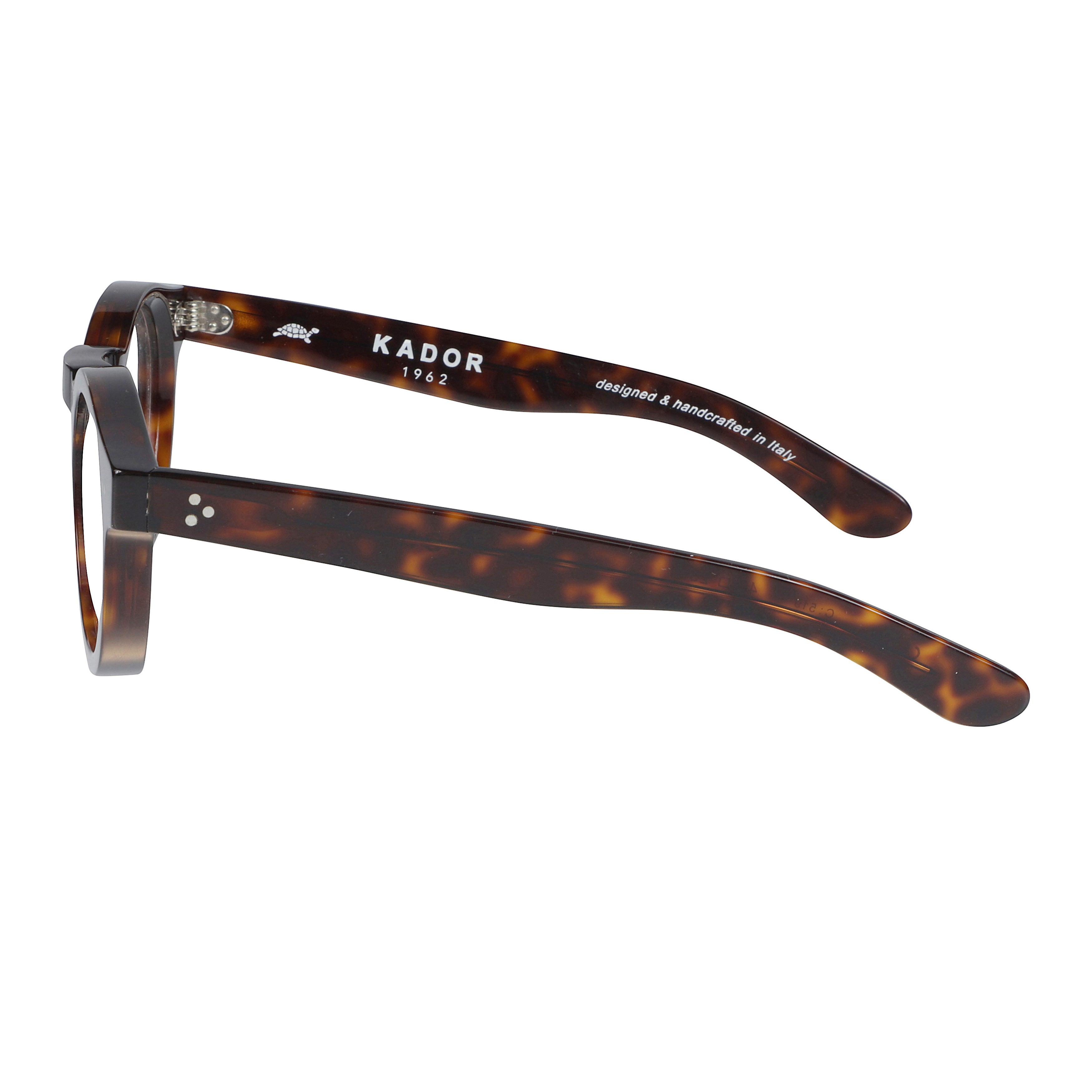 Mondo Classic Round Frame Tortoiseshell Sunglasses with Keyhole Bridge