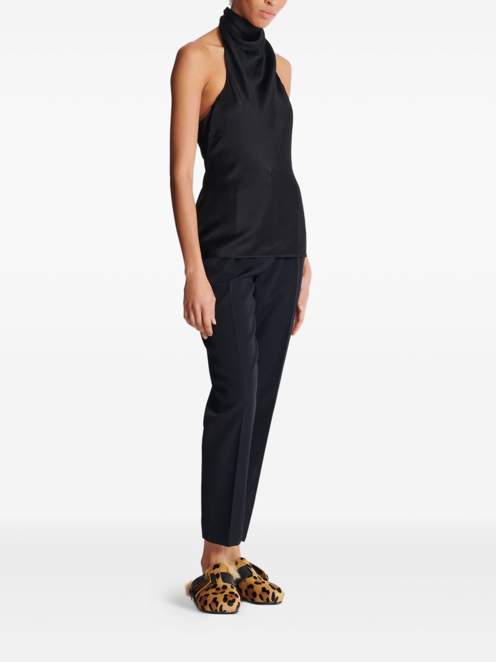 Sleeveless Black Top