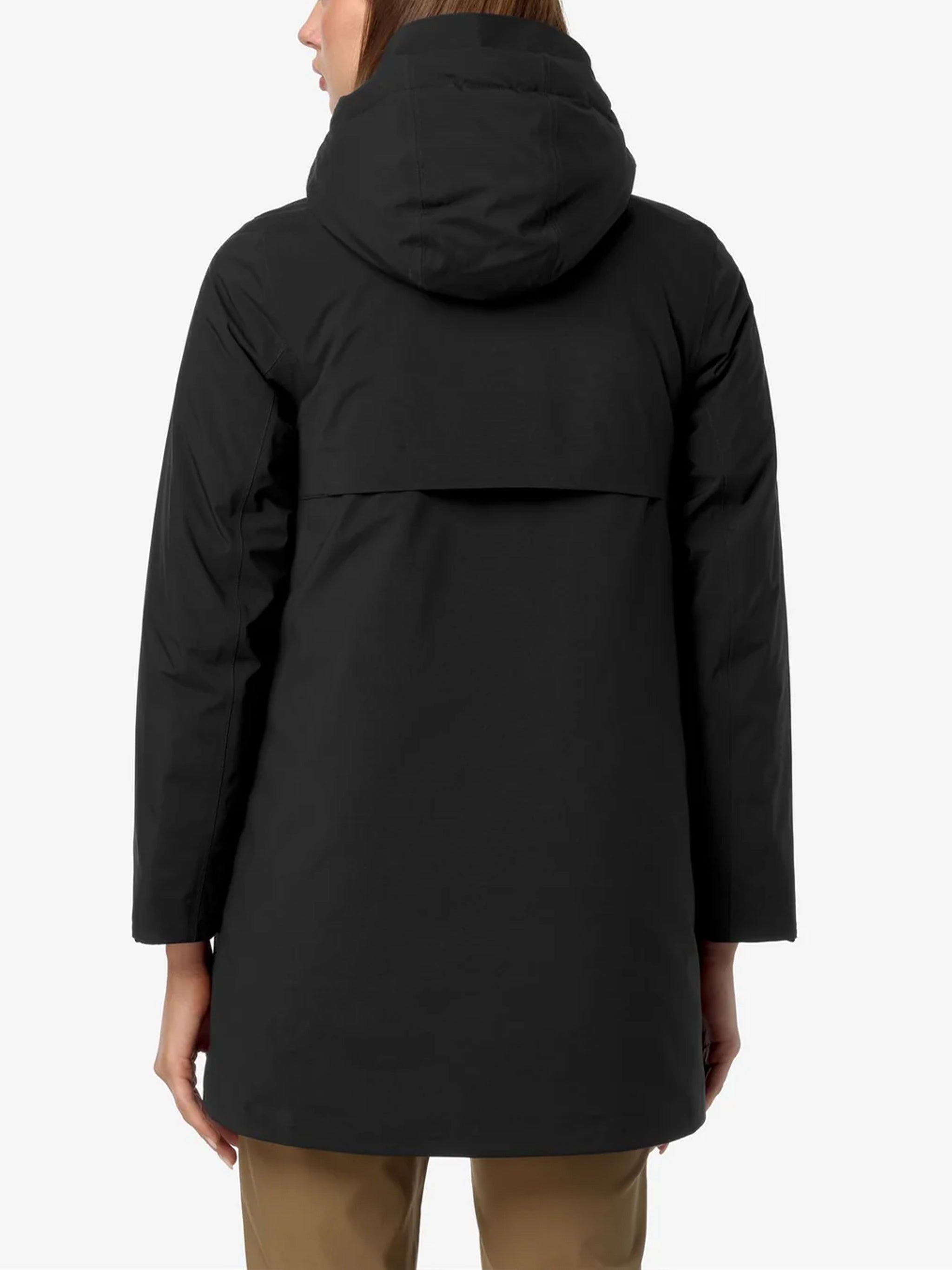 Black Mathiel Bonded Padded Hooded Jacket