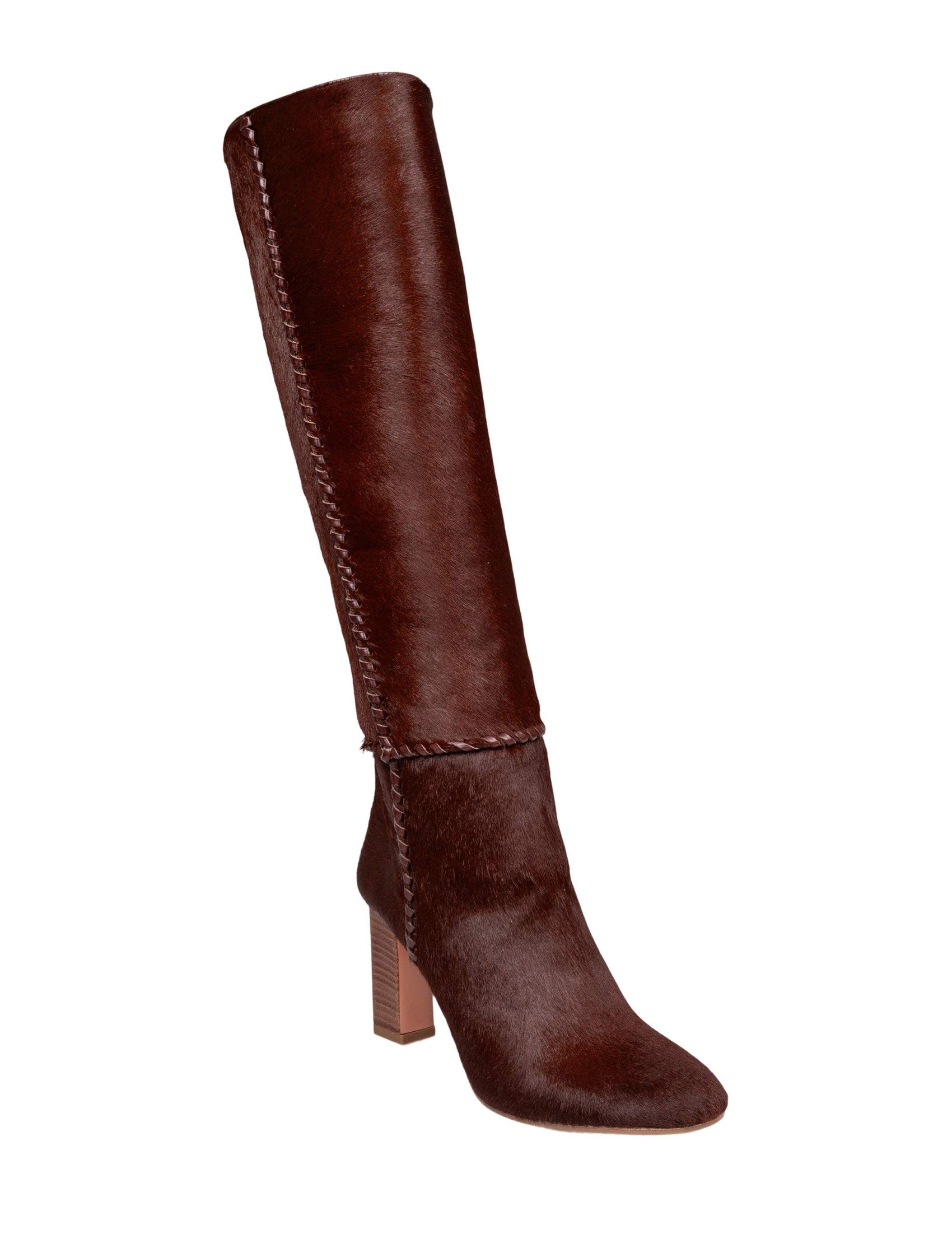 Brown Indy 85 Ponyskin Boots